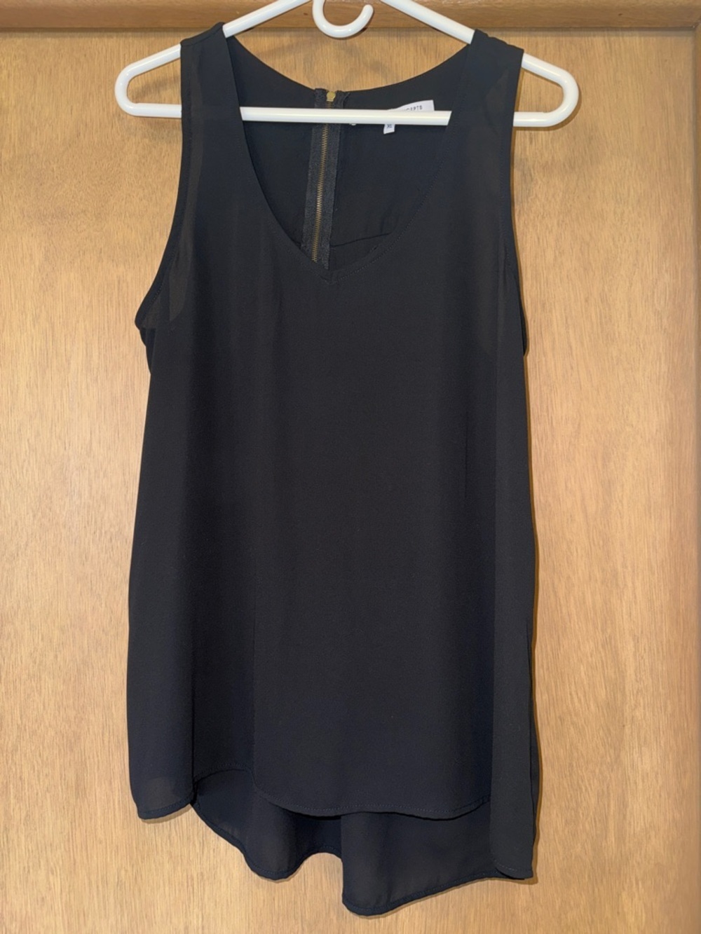 Collective Concepts Black Sleeveless High-Low XL tank